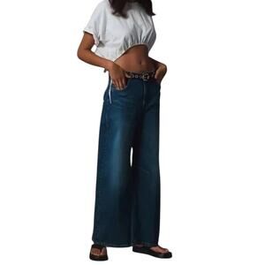 New Women’s Pilcro Bowed Slouch High-Rise Tapered Jeans Size 30